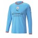 Cheap Manchester City Erling Haaland #9 Home Football Shirt 2022-23 Long Sleeve
